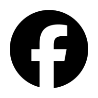 Black Facebook logo