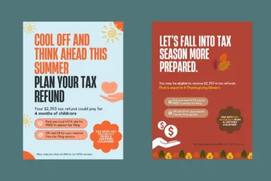 Covers of books related to tax preparation